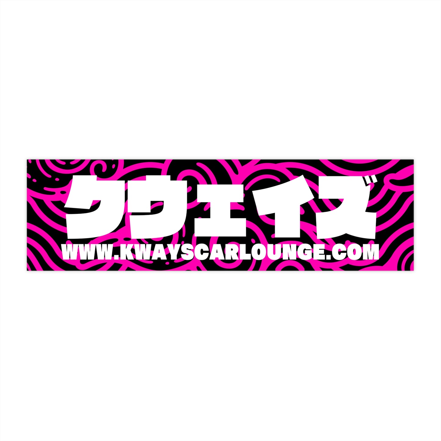 Pink Waves Bumper Stickers